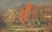 Charles leroux Edge of the Woods,Cherry Tress in Autumn oil painting picture wholesale